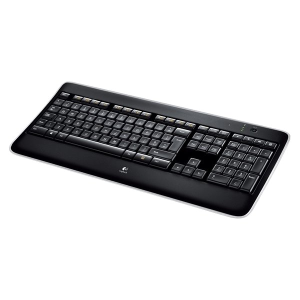 Logitech K800 Illuminated Wireless Keyboard, sort