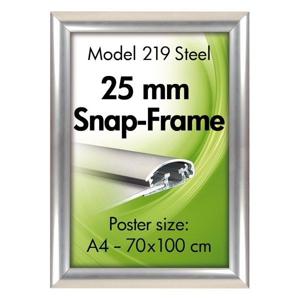 Aluminium snäppram, A4, Grå