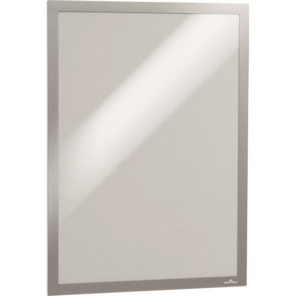 Durable Självhäftande Magnetram A3, silver, 6 st.