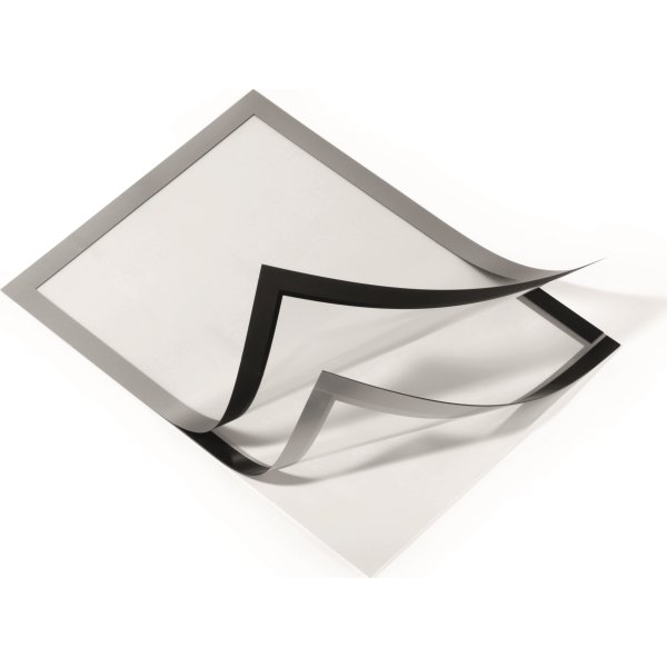 Durable Självhäftande Magnetram A3, silver, 6 st.