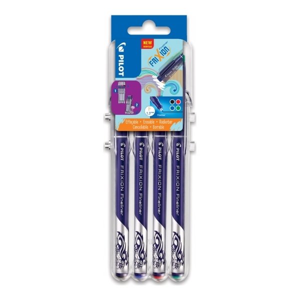 Fiberpenna Pilot FriXion Fineliner F 4 färger