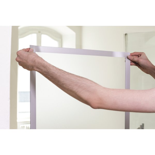 Durable Poster Magnetramme 70 x 100 cm, sølv