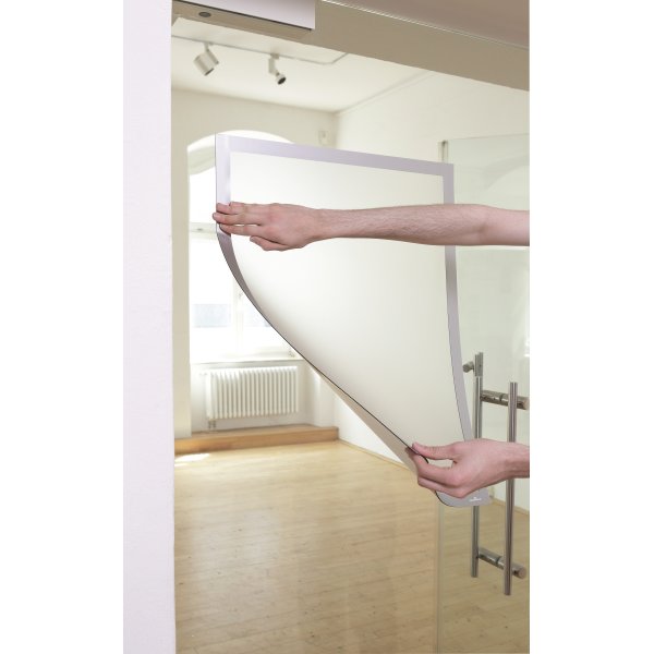 Durable Poster Magnetramme 70 x 100 cm, sølv