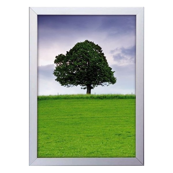 Alu plakatramme t/ Vindue, Snap-frame, 50x70, Sølv