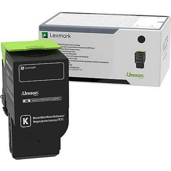 Lexmark 78C0X10 lasertoner, sort
