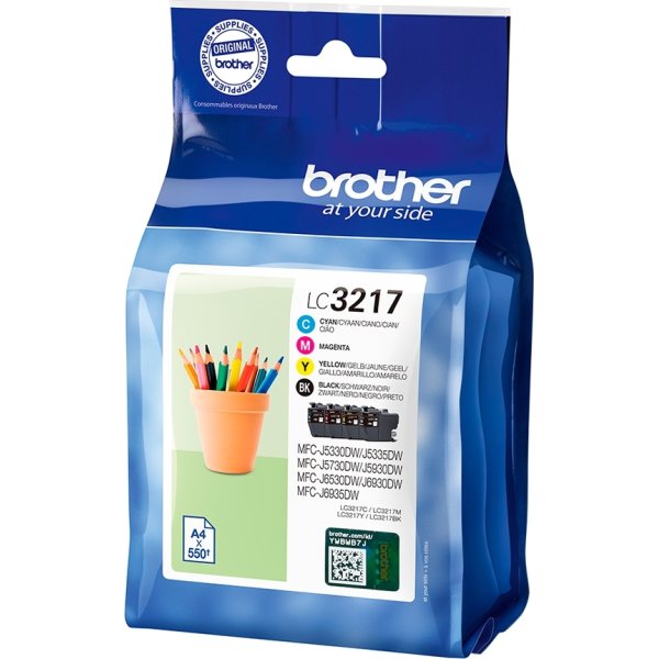 Bläckpatroner Brother LC3217VALDR BCMY 2200 s