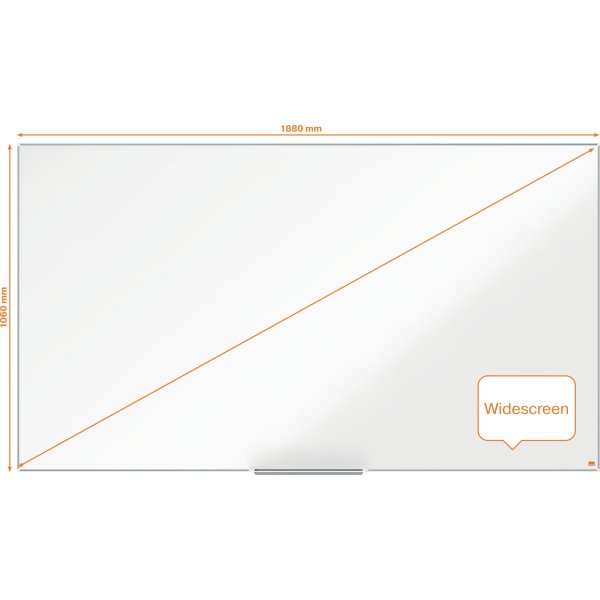 Nobo widescreen whiteboard, hvid, 107,1 x 189,4 cm