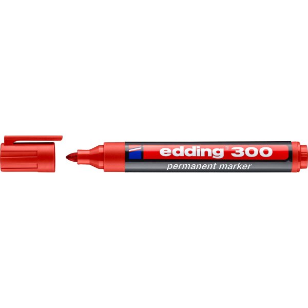 Edding 300 permanent märkpenna, röd