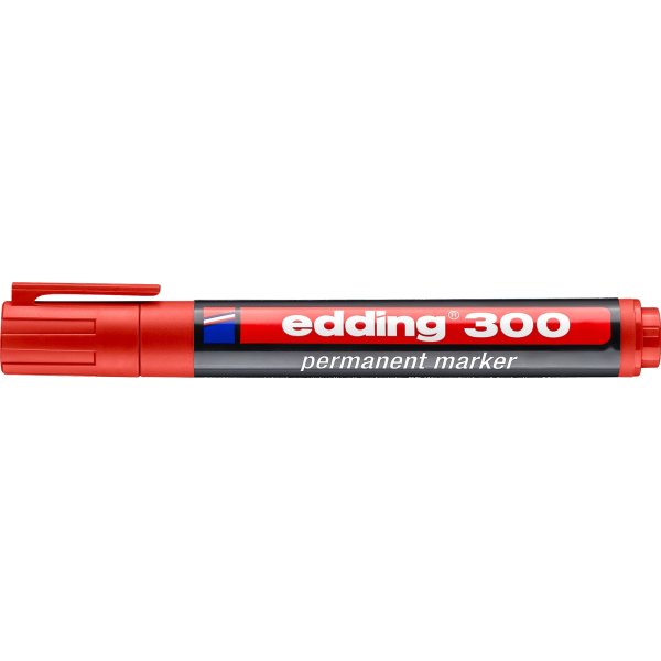 Edding 300 permanent märkpenna, röd
