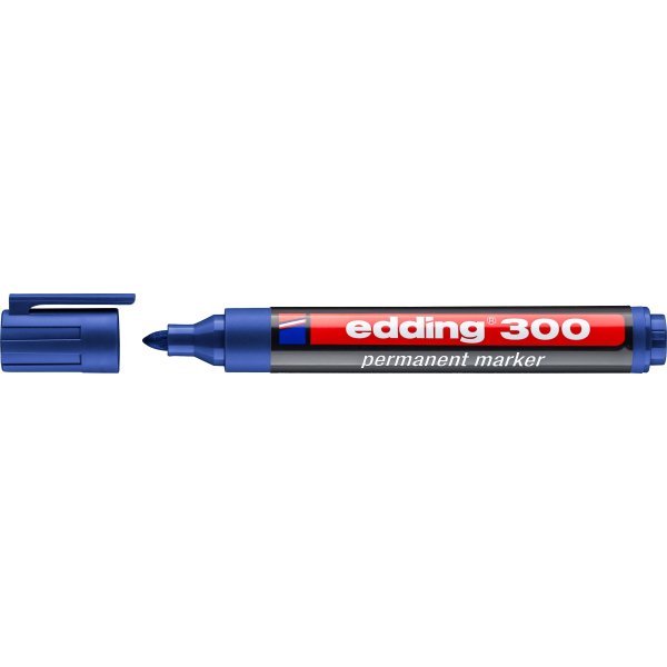 Edding 300 permanent märkpenna, blå