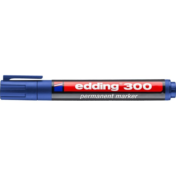 Edding 300 permanent märkpenna, blå