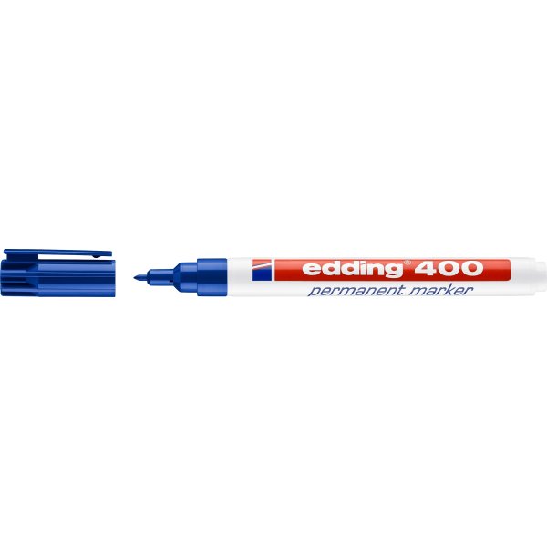 Edding 400 permanent märkpenna, blå