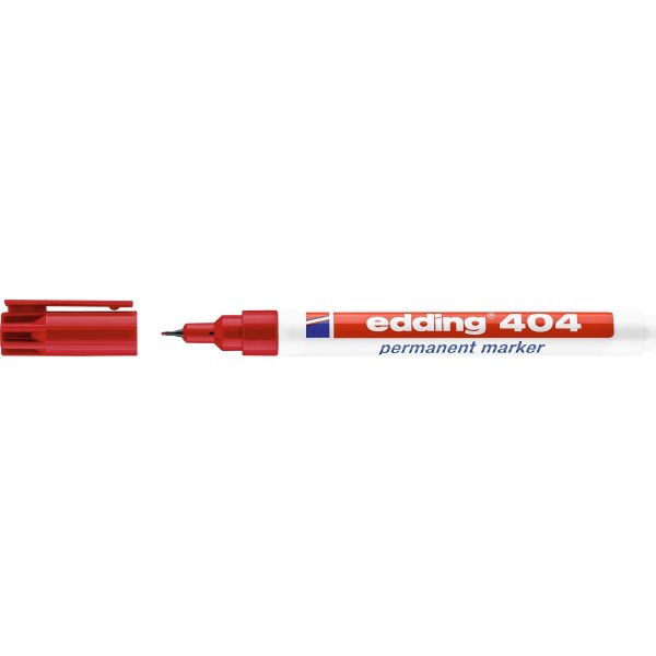 Edding 404 permanent marker 0,75 mm, rød