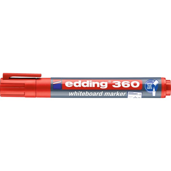 Edding 360 whiteboardpenna, röd