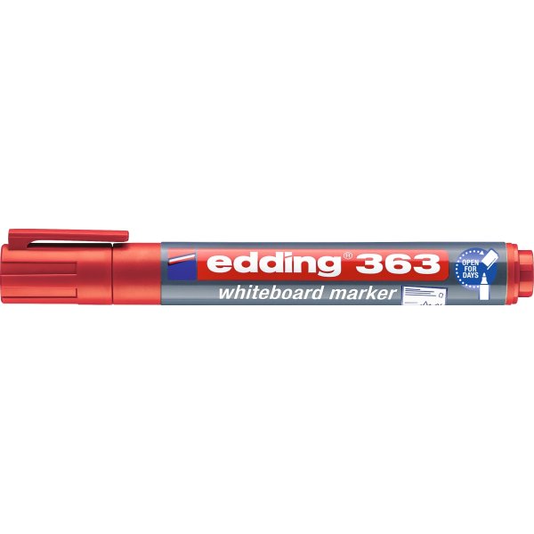 Whiteboardpenna Edding 363 Röd