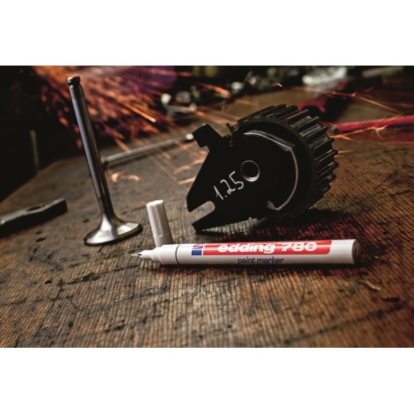 Edding 780 märkpenna, 0,8 mm, vit