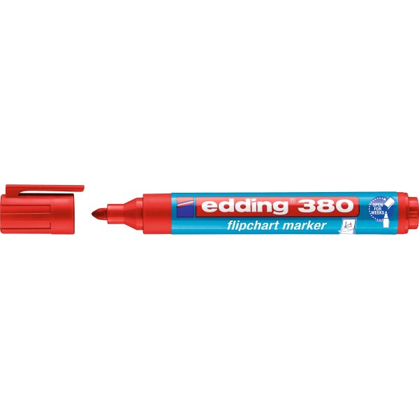 Blädderblockspenna Edding 380 Röd
