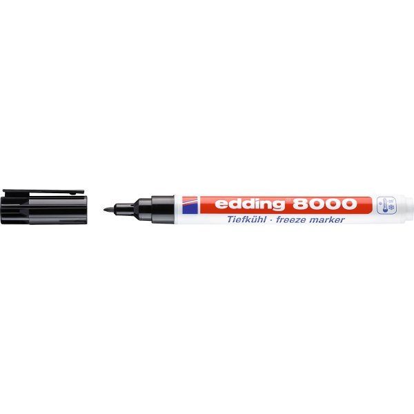 Märkpenna Edding 8000 Freeze Svart