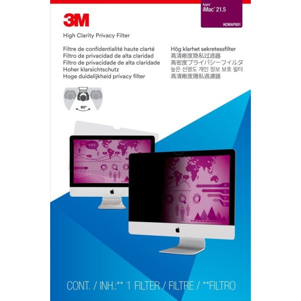 3M HCMAP001 Privacy Filter til Apple iMac 21.5"