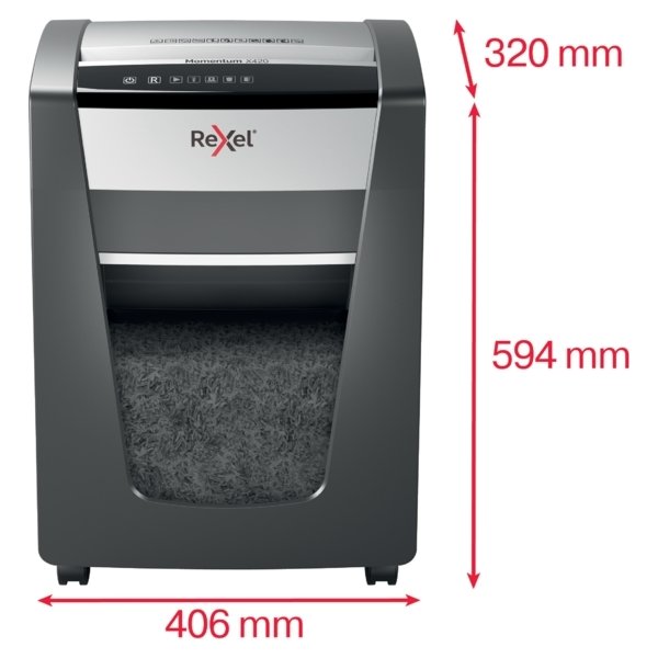 Dokumentförstörare Rexel Momentum X420