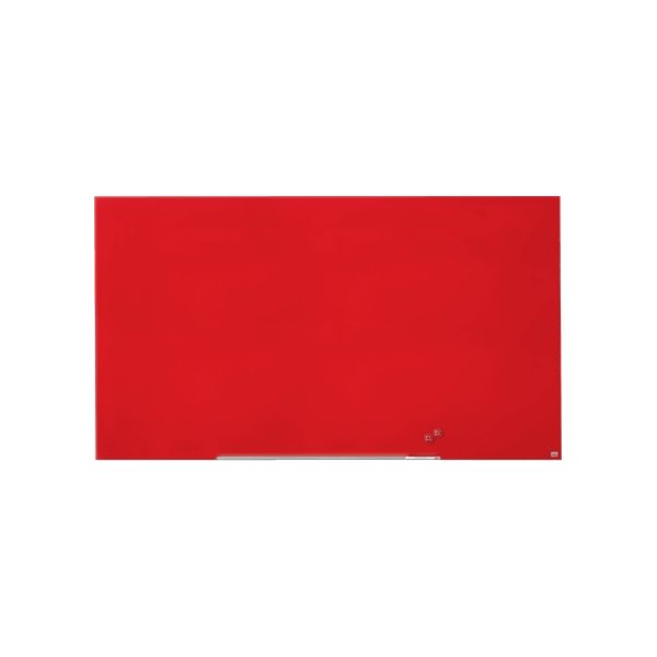 Nobo Diamond glastavle i rød, 85" - 105,9x188,3 cm