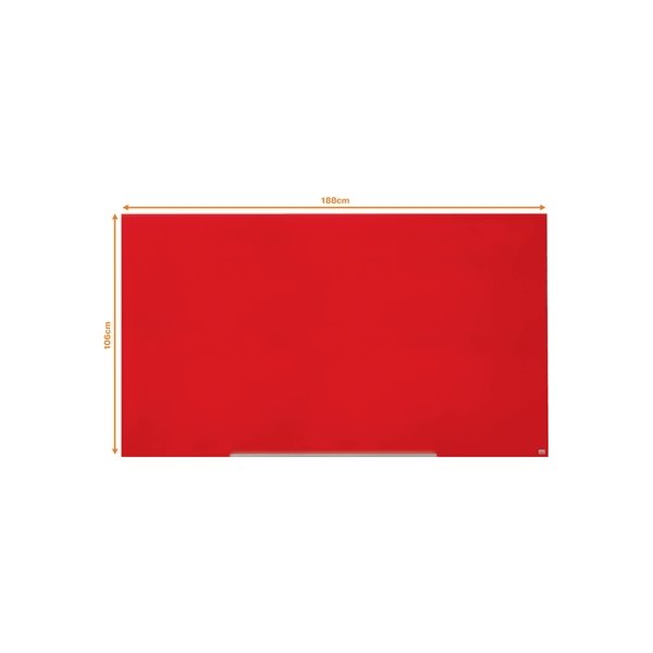 Whiteboard Nobo Diamond Glas Röd 105,9 x 188,3 cm
