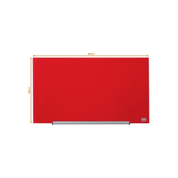 Whiteboard Nobo Diamond Glas Röd 38,1x67,7 cm