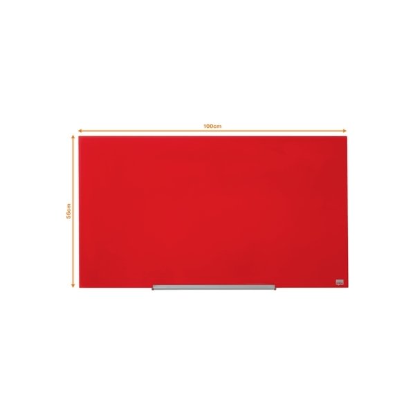 Whiteboard Nobo Diamond Glas Röd 55,9x99,3 cm