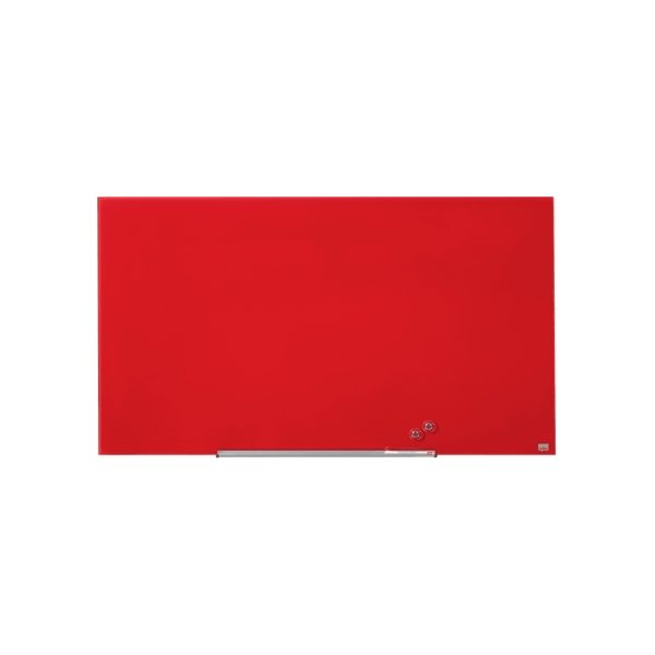 Nobo Diamond glastavle i rød, 57" - 71,1 x 126 cm
