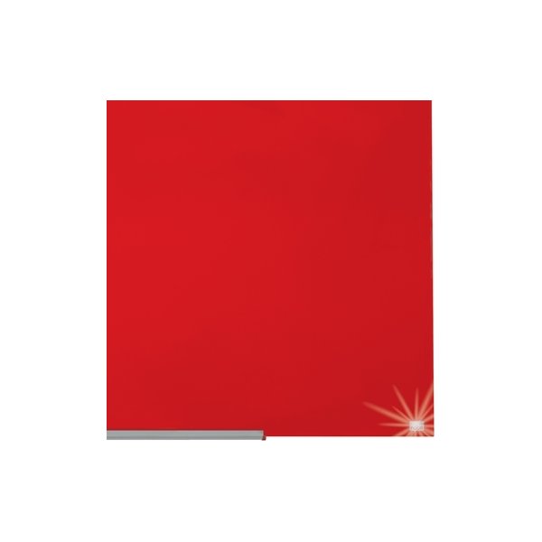 Whiteboard Nobo Diamond Glas Röd 71,1x126 cm
