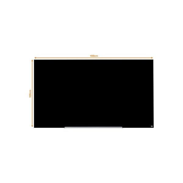 Whiteboard Nobo Diamond Glas Svart 105,9x188,3 cm
