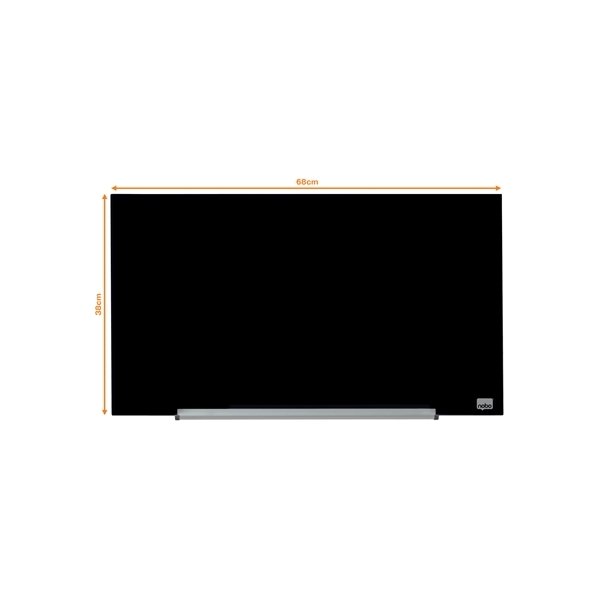 Whiteboard Nobo Diamond I glas Svart 38,1 x 67,7 c