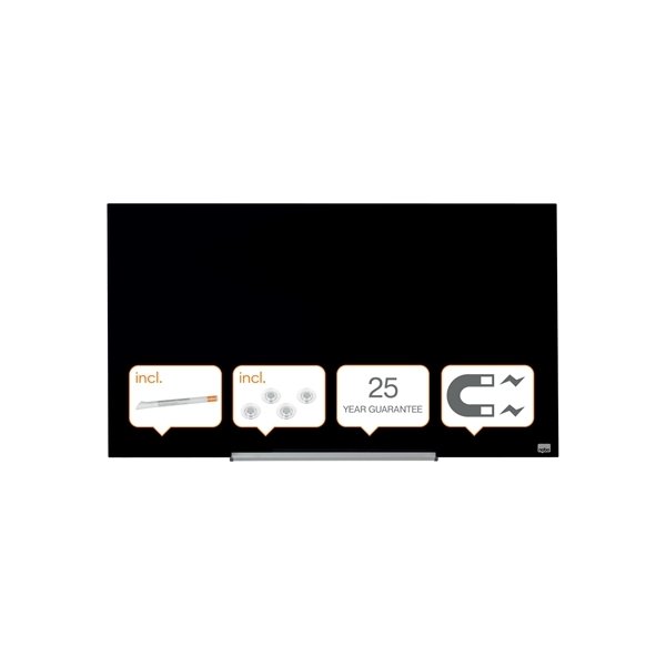 Whiteboard Nobo Diamond Glas Svart 55,9x99,3 cm