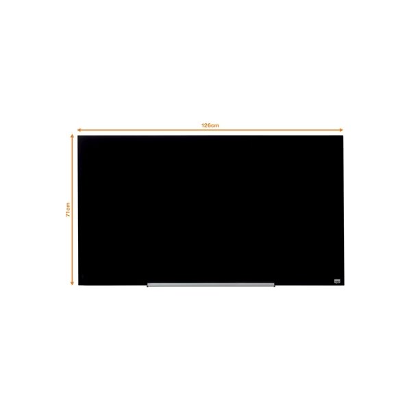Whiteboard Nobo Diamond Glas Svart 71,1x126 cm