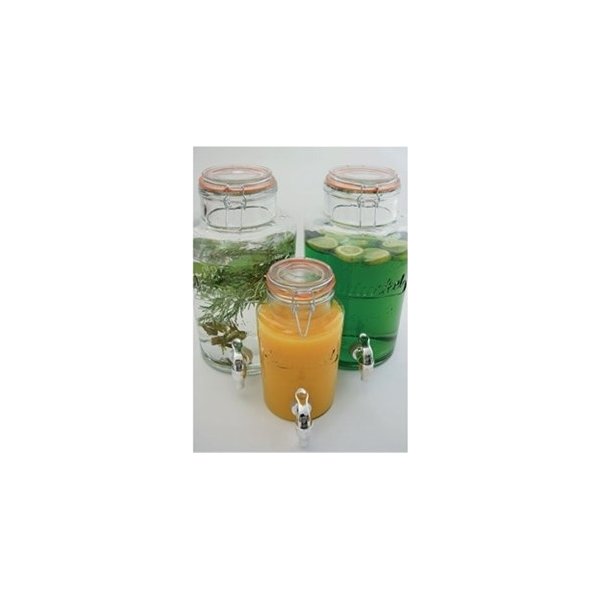 Glasbeholder med taphane, 1,9 liter