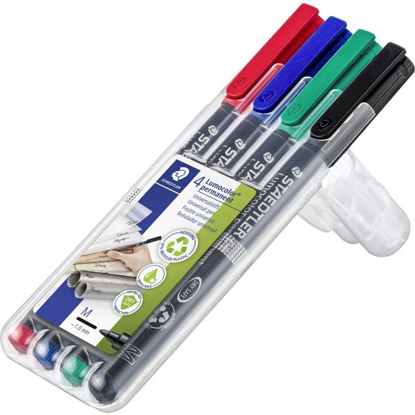 Staedtler Lumocolor universal marker, 1,0 mm, 4stk