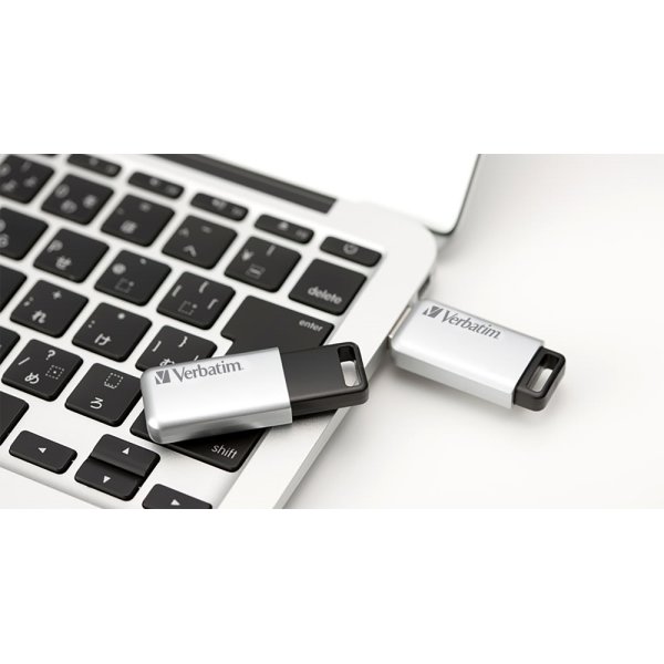 Verbatim USB 3.0 Secure Data Pro 64GB, Sølv