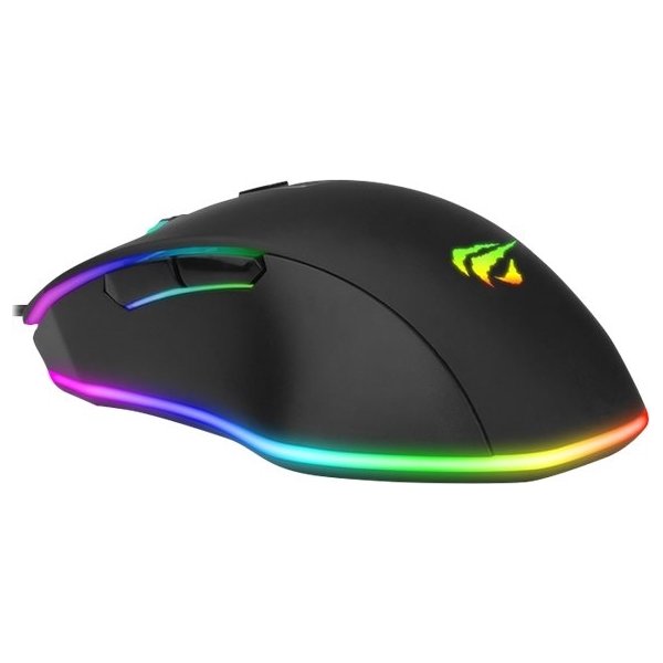 Havit MS837 RGB gaming mus, sort