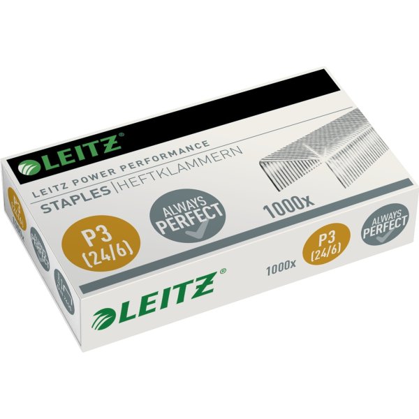 Leitz Power Performance P3 hæfteklammer, 1000 stk.