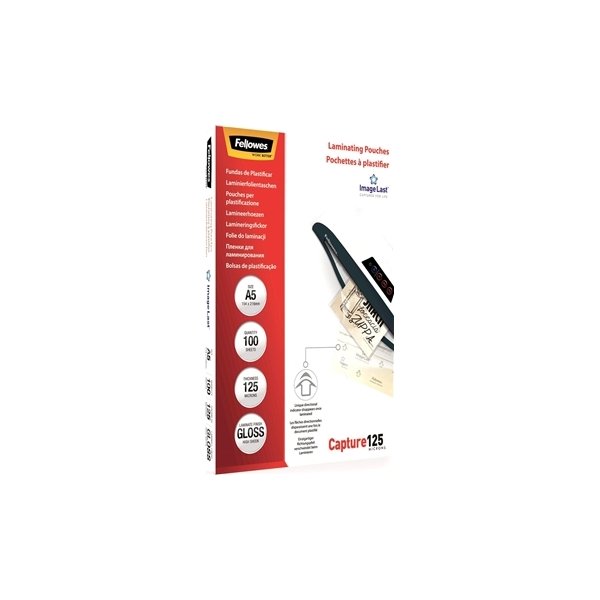 Lamineringsfickor Fellowes A5 125 micron