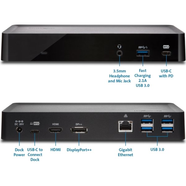 Kensington SD4700P USB-C/USB 3.0 dockingstation