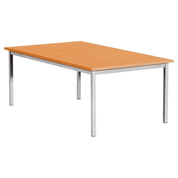 Matsalsbord 120x80 cm Bok Alufärgat underrede