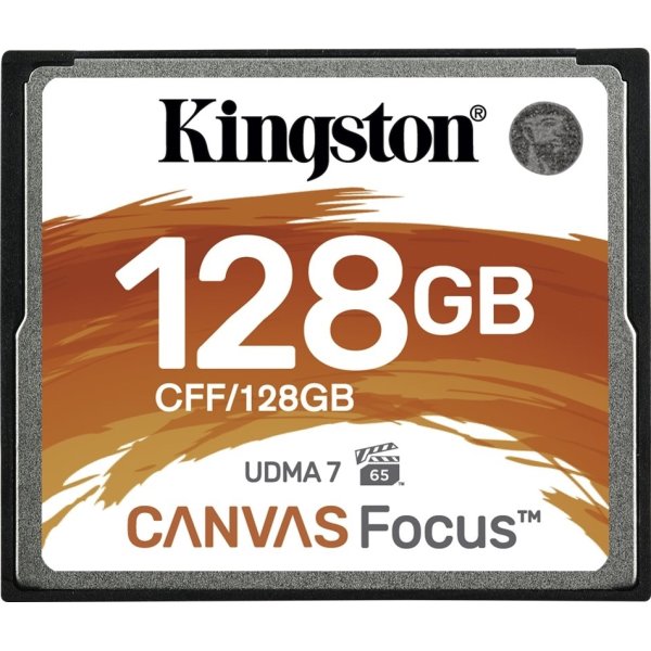 Kingston Compact Flash kort, 128GB, Canvas Focus
