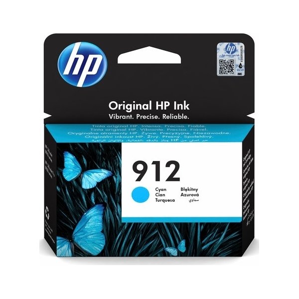 Bläckpatron HP nr 912/3YL77AE#BGX Cyan, 315 sidor