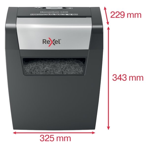 Dokumentförstörare Rexel Momentum X406