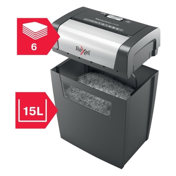 Dokumentförstörare Rexel Momentum X406