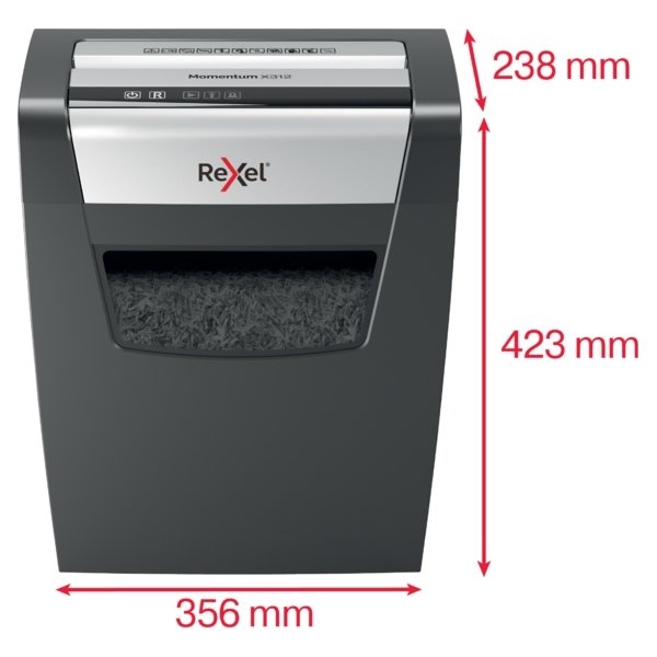 Dokumentförstörare Rexel Momentum X312