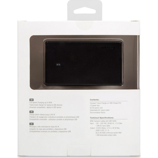 Targus AC kompakt opladeradapter til pc, 90W