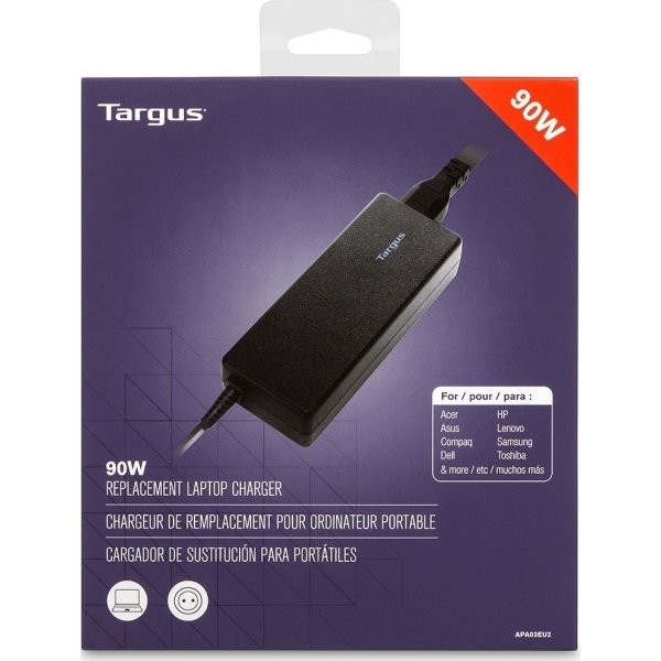 Targus universal AC opladeradapter, sort, 90W