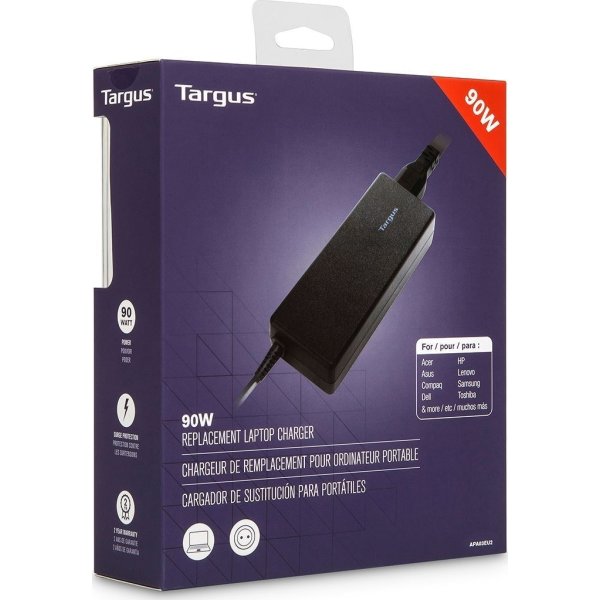 Targus universal AC opladeradapter, sort, 90W